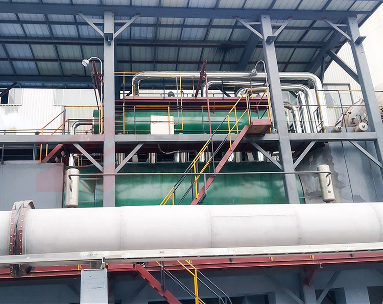 Waste heat boiler for hazardous waste incineration