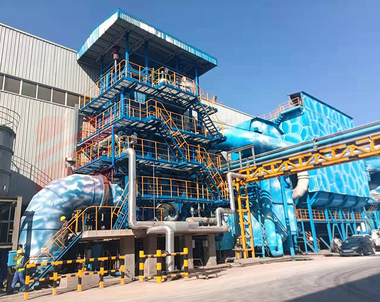 Carbon rotary kiln waste heat boiler