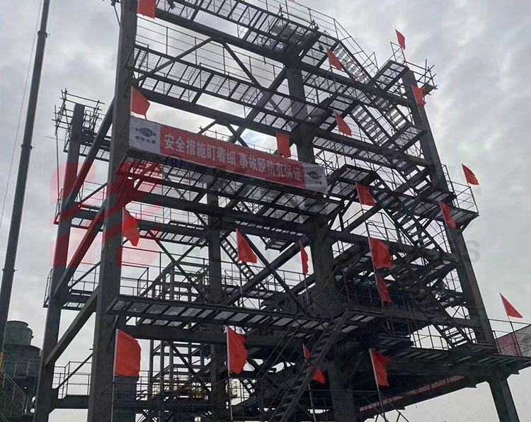 Carbon rotary kiln waste heat boiler